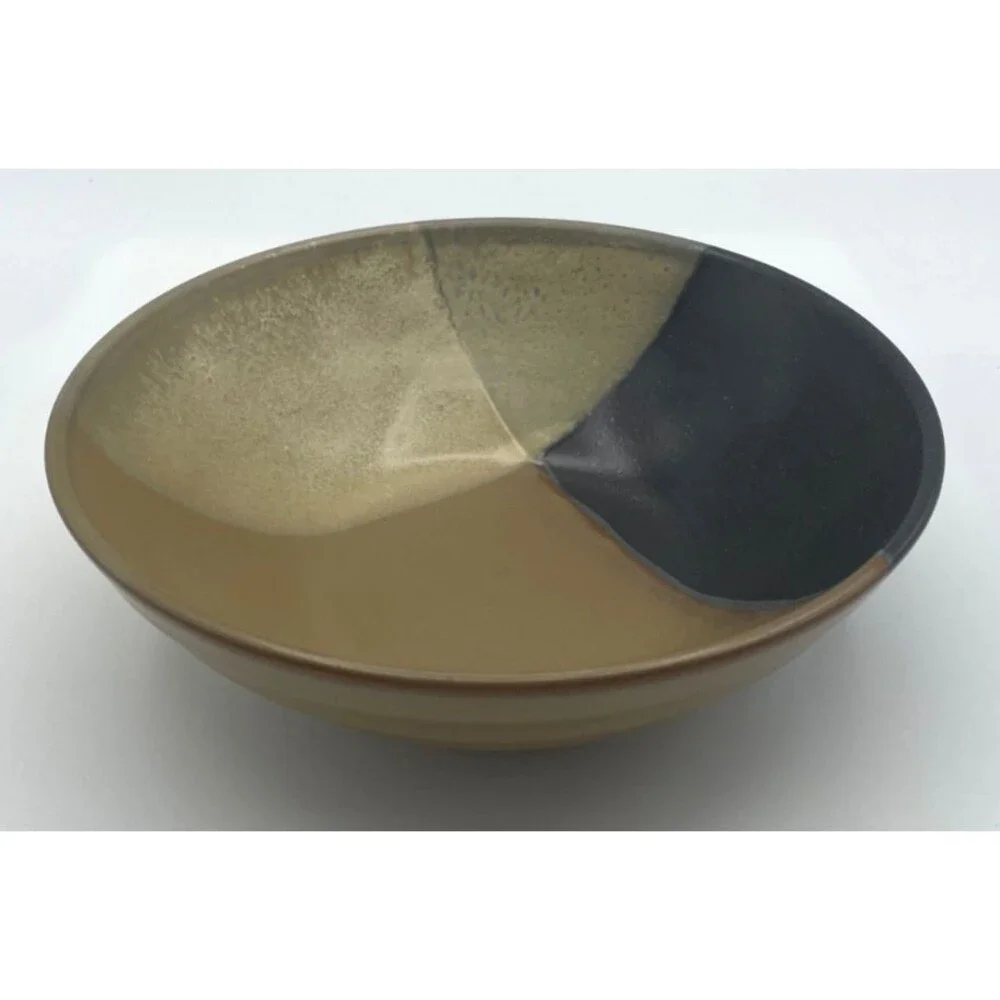 Sango Gold Dust Black 7.5” Cereal Soup Pasta Bowl #5022 Retired
